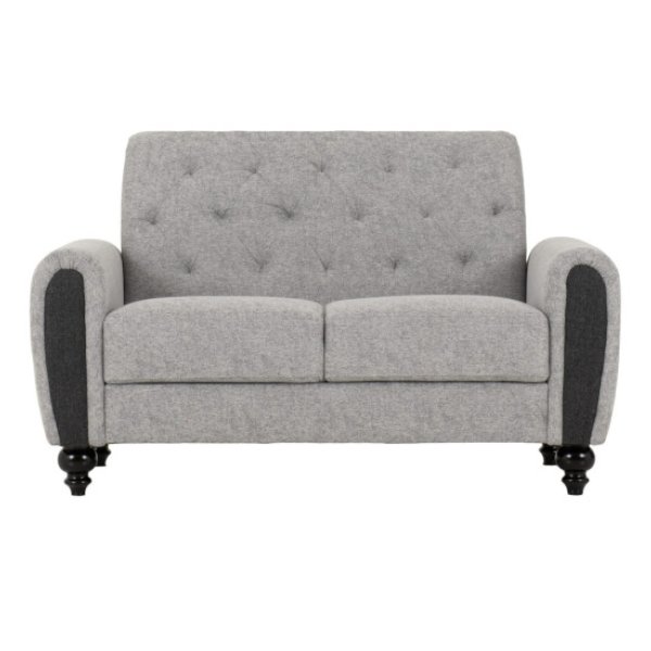 Chester 2 seater sofa Light Grey Fabric