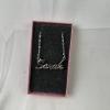  Cursive Name Necklace Sarah Chain Silverstone Personalised